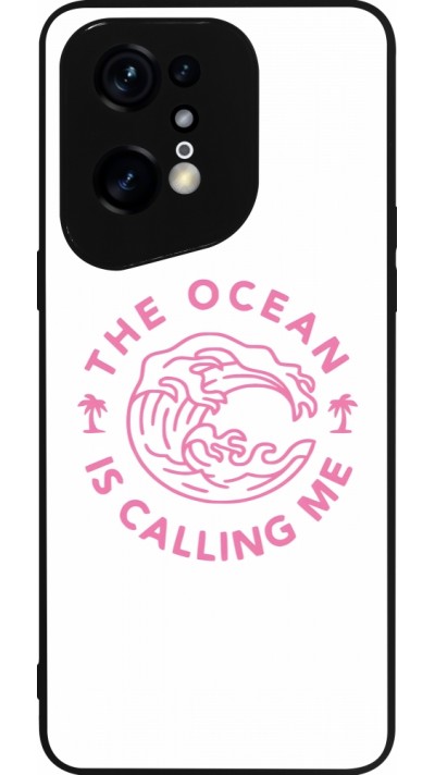 OPPO Find X5 Pro Case Hülle - Silikon schwarz The Ocean is calling me