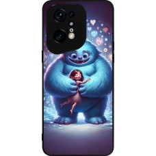 OPPO Find X5 Pro Case Hülle - Silikon schwarz Valentin 2024 Flauschige Liebe