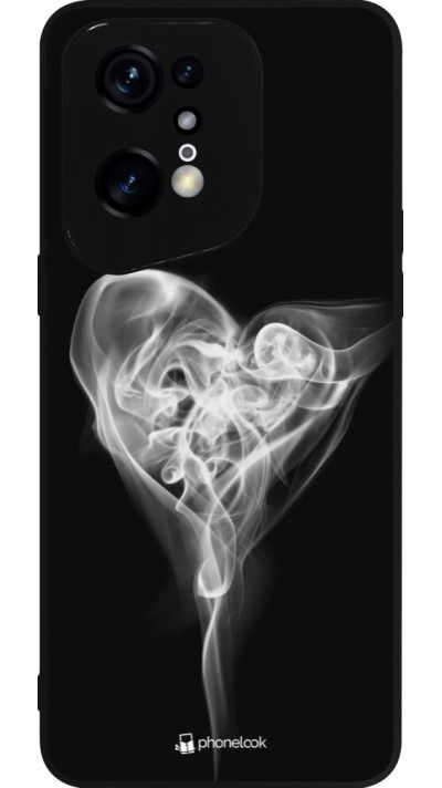 OPPO Find X5 Pro Case Hülle - Silikon schwarz Valentine 2022 Black Smoke