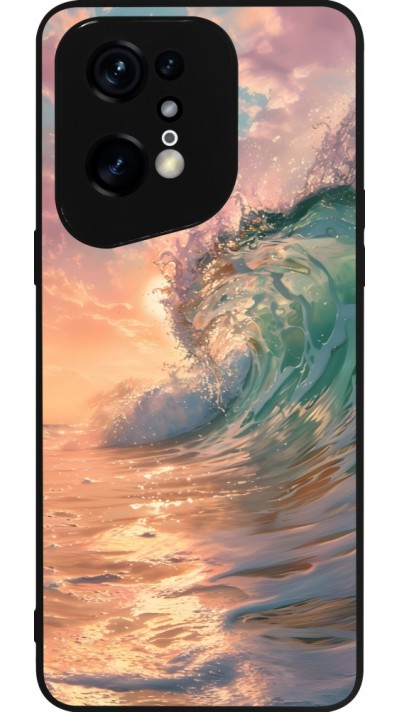 OPPO Find X5 Pro Case Hülle - Silikon schwarz Wave Sunset