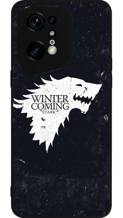 OPPO Find X5 Pro Case Hülle - Silikon schwarz Winter is coming Stark