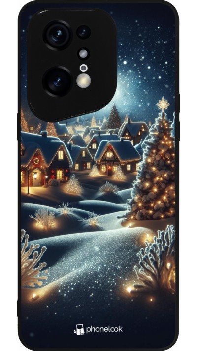 OPPO Find X5 Pro Case Hülle - Silikon schwarz Weihnachten 2023 Weihnachten steht vor der Tür