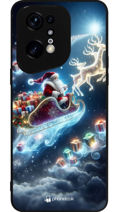 OPPO Find X5 Pro Case Hülle - Silikon schwarz Weihnachten 2023 Verzauberter Weihnachtsmann