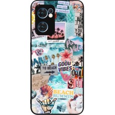 OPPO Reno7 5G Case Hülle - Silikon schwarz Summer 20 collage