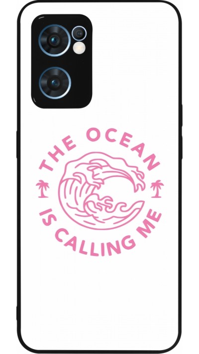 OPPO Reno7 5G Case Hülle - Silikon schwarz The Ocean is calling me