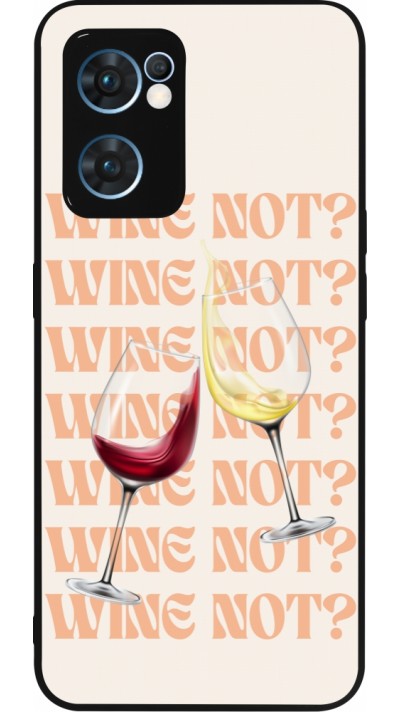 OPPO Reno7 5G Case Hülle - Silikon schwarz Wine not