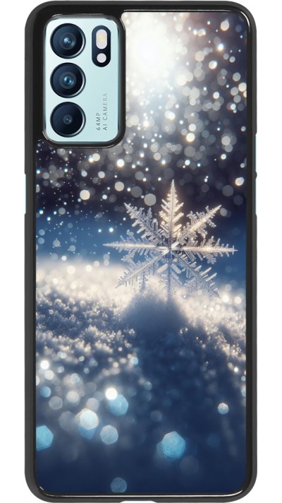 OPPO Reno6 5G Case Hülle - Schneeflocke Solar Glanz