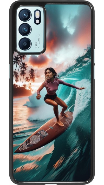 OPPO Reno6 5G Case Hülle - Surferin aus Bali