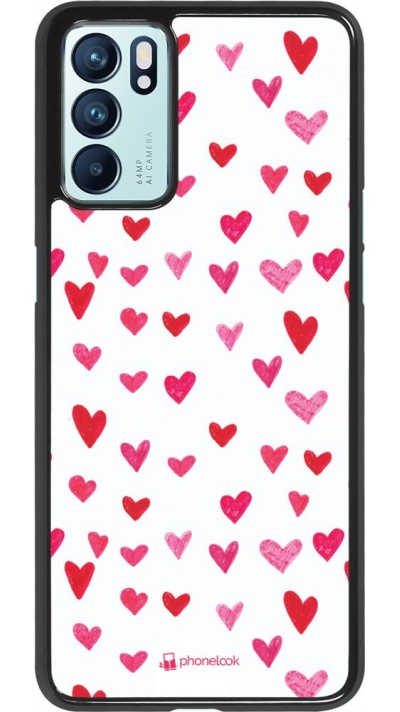 Coque Oppo Reno6 5G - Valentine 2022 Many pink hearts