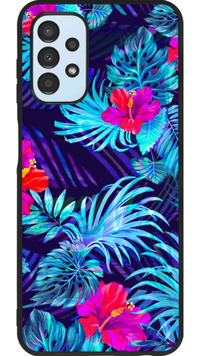 Hülle Samsung Galaxy A13 5G - Silikon schwarz Blue Forest