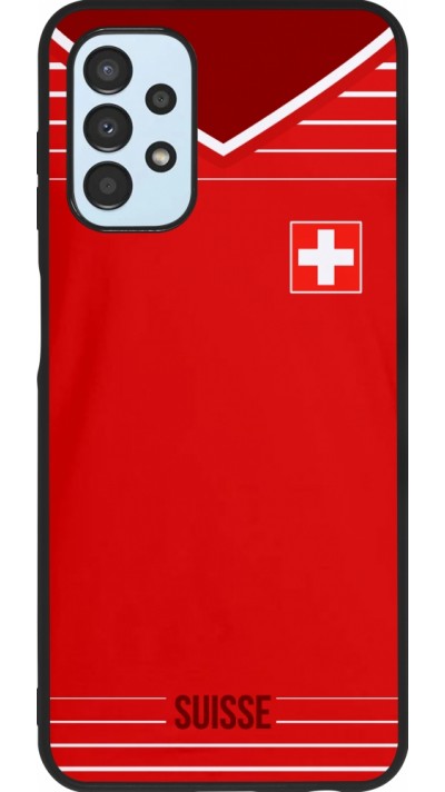 Hülle Samsung Galaxy A13 5G - Silikon schwarz Football shirt Switzerland 2022