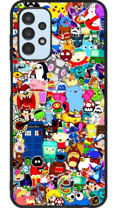 Hülle Samsung Galaxy A13 5G - Silikon schwarz Mixed cartoons