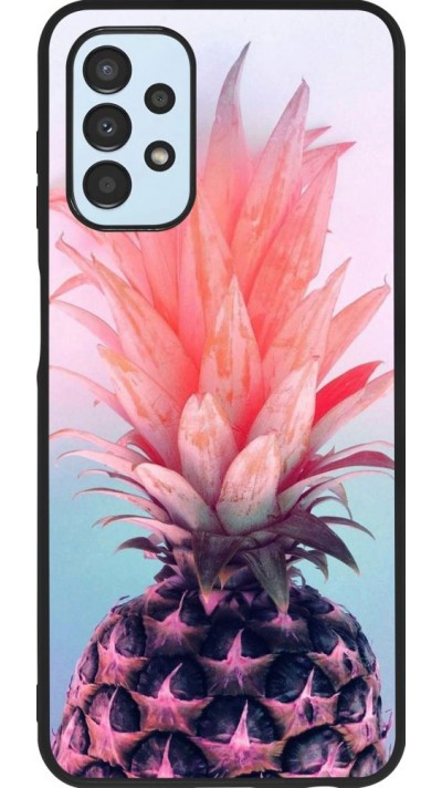 Hülle Samsung Galaxy A13 5G - Silikon schwarz Purple Pink Pineapple