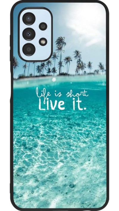 Coque Samsung Galaxy A13 5G - Silicone rigide noir Summer 18 24