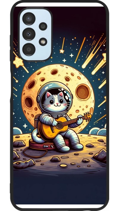 Samsung Galaxy A13 5G Case Hülle - Silikon schwarz AstroKatze RockMond