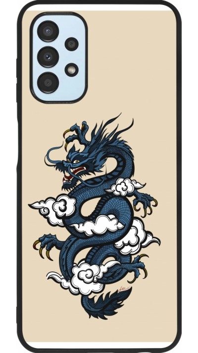 Samsung Galaxy A13 5G Case Hülle - Silikon schwarz Blue Dragon Tattoo