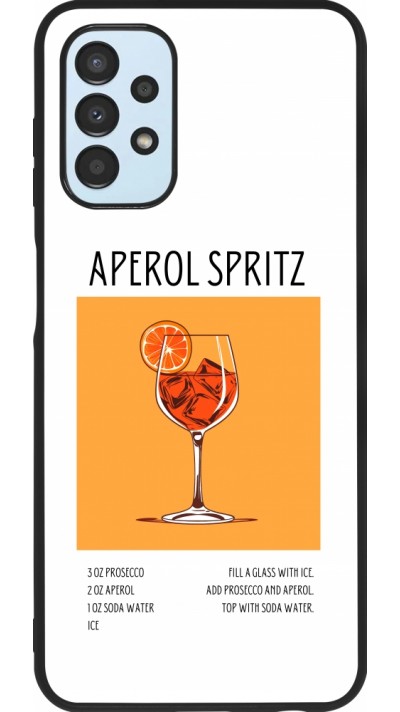 Samsung Galaxy A13 5G Case Hülle - Silikon schwarz Cocktail Rezept Aperol Spritz