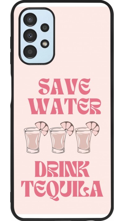 Samsung Galaxy A13 5G Case Hülle - Silikon schwarz Cocktail Save Water Drink Tequila