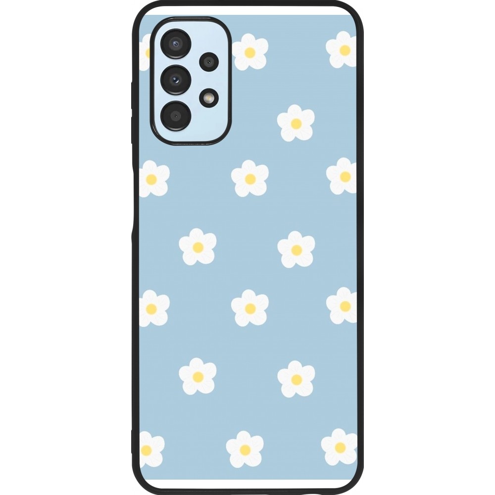 Samsung Galaxy A13 5G Case Hülle - Silikon schwarz Easter 2024 daisy flower