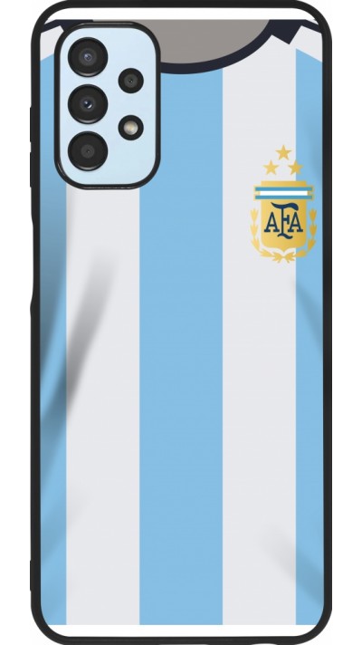 Samsung Galaxy A13 5G Case Hülle - Silikon schwarz Argentinien 2022 personalisierbares Fussballtrikot