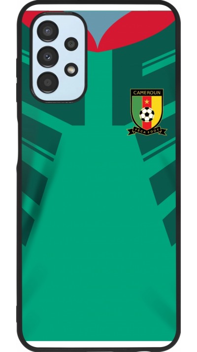 Samsung Galaxy A13 5G Case Hülle - Silikon schwarz Kamerun 2022 personalisierbares Fussballtrikot