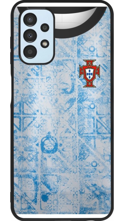 Samsung Galaxy A13 5G Case Hülle - Silikon schwarz Portugal Away personalisierbares Fussballtrikot