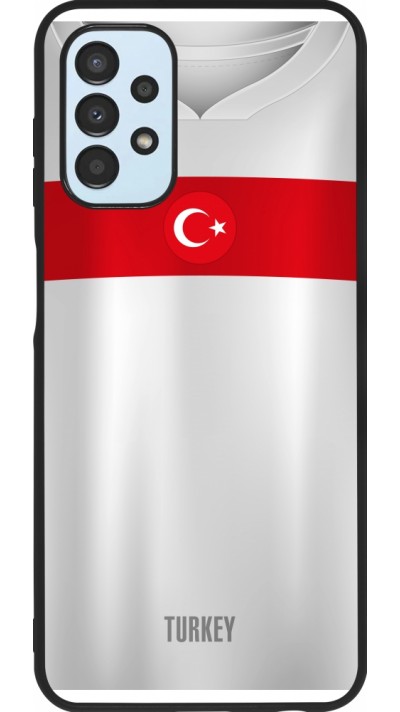 Samsung Galaxy A13 5G Case Hülle - Silikon schwarz Türkei personalisierbares Fussballtrikot