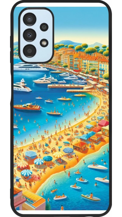 Samsung Galaxy A13 5G Case Hülle - Silikon schwarz French Riviera People