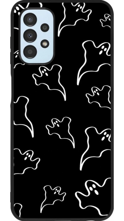 Samsung Galaxy A13 5G Case Hülle - Silikon schwarz Halloween 2024 black and white ghosts