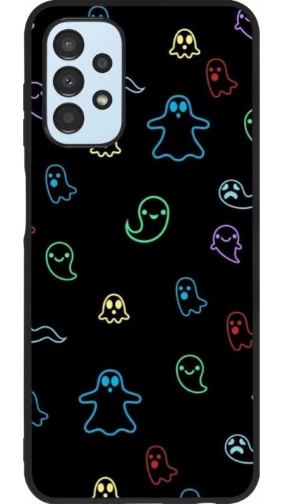 Samsung Galaxy A13 5G Case Hülle - Silikon schwarz Halloween 2024 colorful ghosts