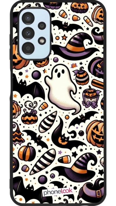 Samsung Galaxy A13 5G Case Hülle - Silikon schwarz Halloween 2024 Niedliches Muster