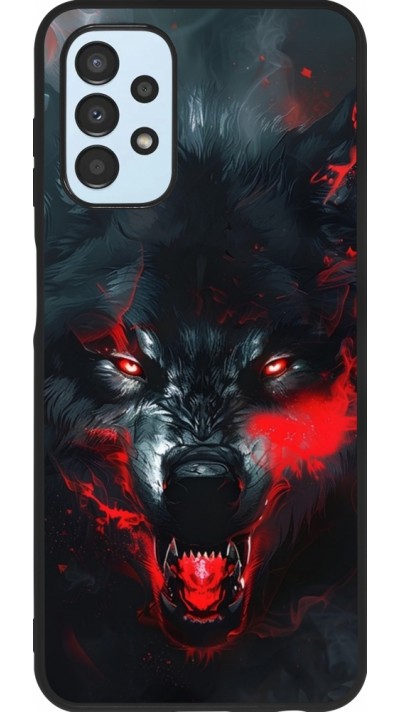 Samsung Galaxy A13 5G Case Hülle - Silikon schwarz Halloween 2024 mad werewolf