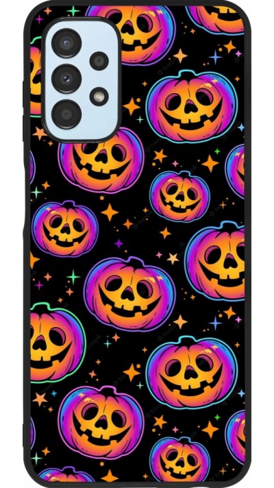 Samsung Galaxy A13 5G Case Hülle - Silikon schwarz Halloween 2024 rainbow pumpkins