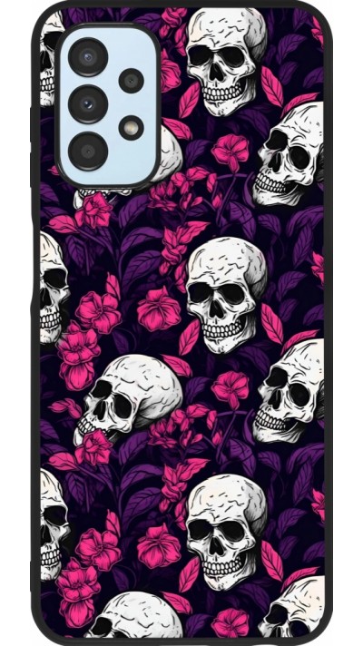 Samsung Galaxy A13 5G Case Hülle - Silikon schwarz Halloween 2024 romantic skulls