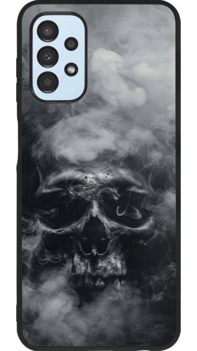 Samsung Galaxy A13 5G Case Hülle - Silikon schwarz Halloween 2024 smoky skull