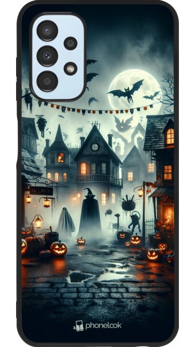 Samsung Galaxy A13 5G Case Hülle - Silikon schwarz Halloween Spukstadt