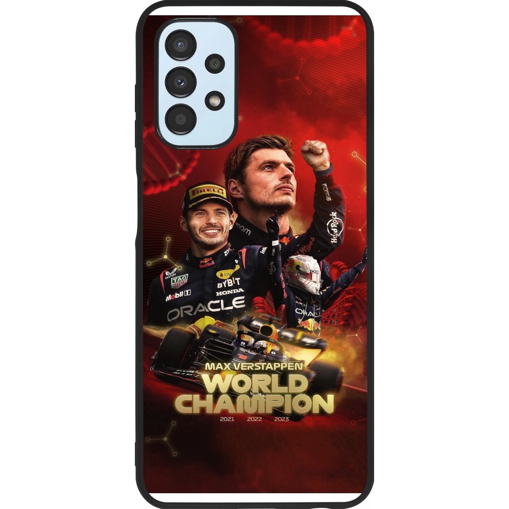 Samsung Galaxy A13 5G Case Hülle - Silikon schwarz Max Verstappen Champion 2023