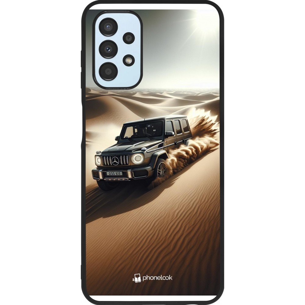 Samsung Galaxy A13 5G Case Hülle - Silikon schwarz Mercedes G Drift Wueste