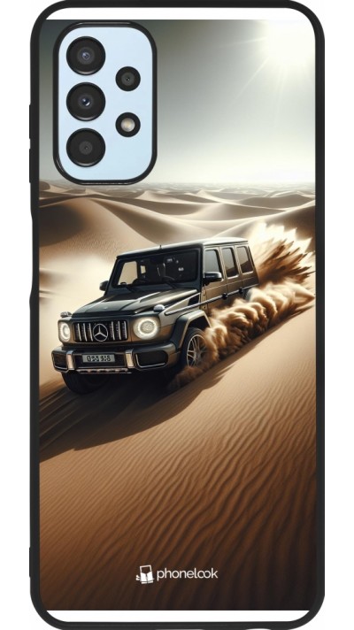 Samsung Galaxy A13 5G Case Hülle - Silikon schwarz Mercedes G Drift Wueste