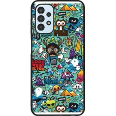 Samsung Galaxy A13 5G Case Hülle - Silikon schwarz Mixed Cartoons Turquoise