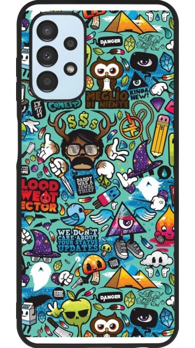 Samsung Galaxy A13 5G Case Hülle - Silikon schwarz Mixed Cartoons Turquoise