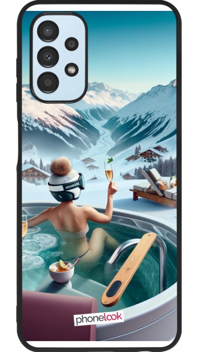 Samsung Galaxy A13 5G Case Hülle - Silikon schwarz Berg Glamour Whirlpool