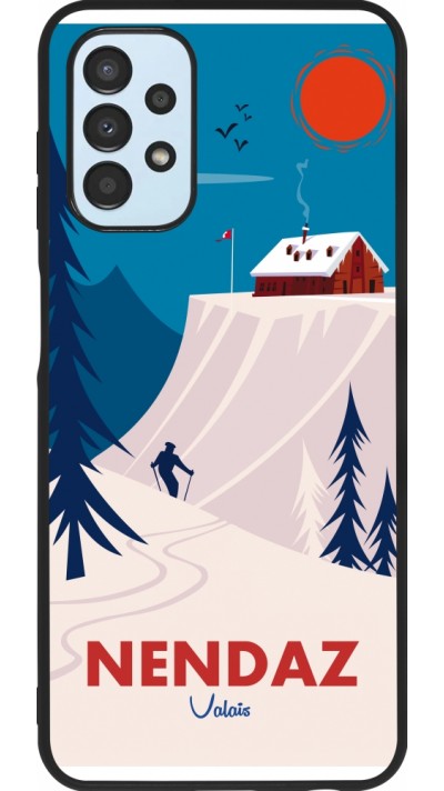 Samsung Galaxy A13 5G Case Hülle - Silikon schwarz Nendaz Cabane Ski