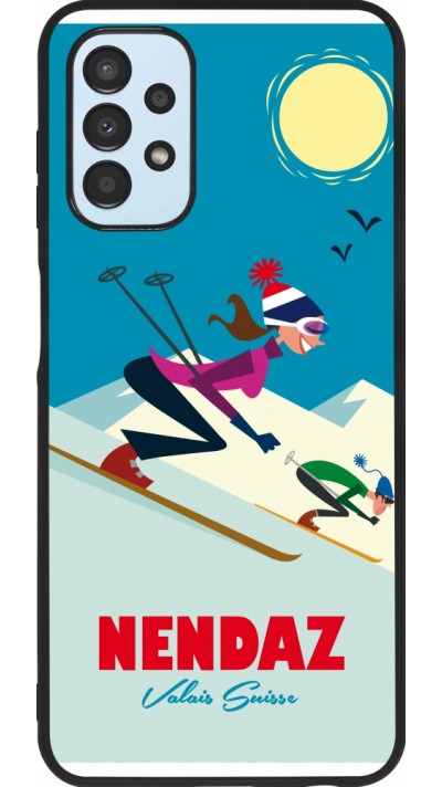 Samsung Galaxy A13 5G Case Hülle - Silikon schwarz Nendaz Ski Downhill