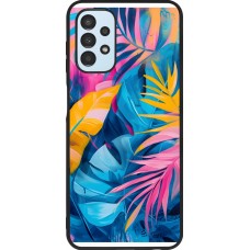 Samsung Galaxy A13 5G Case Hülle - Silikon schwarz Palms Blue