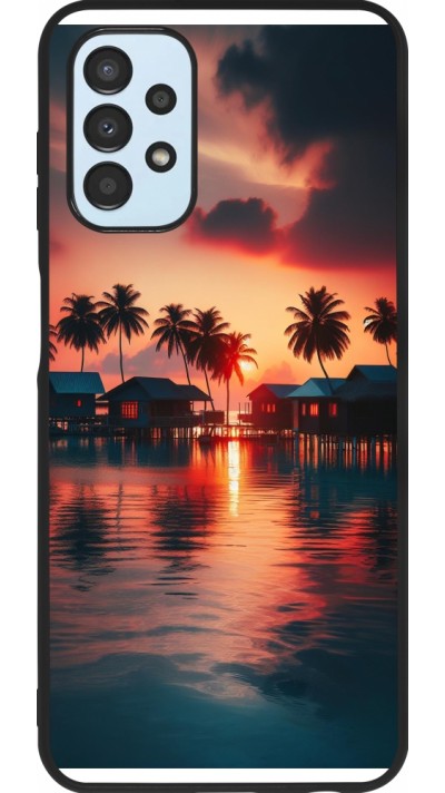 Samsung Galaxy A13 5G Case Hülle - Silikon schwarz Paradies Malediven