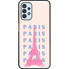 Samsung Galaxy A13 5G Case Hülle - Silikon schwarz Paris Pink Print