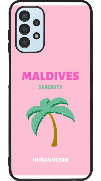 Samsung Galaxy A13 5G Case Hülle - Silikon schwarz Pop Summer Destination Maldives