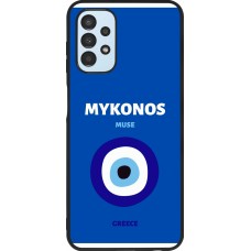 Samsung Galaxy A13 5G Case Hülle - Silikon schwarz Pop Summer Destination Mykonos