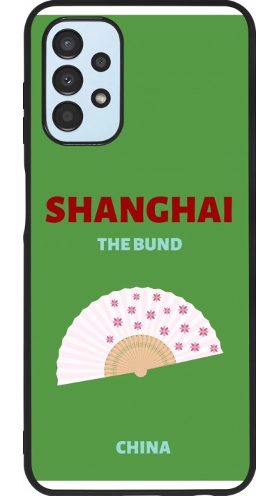 Samsung Galaxy A13 5G Case Hülle - Silikon schwarz Pop Summer Destination Shanghai